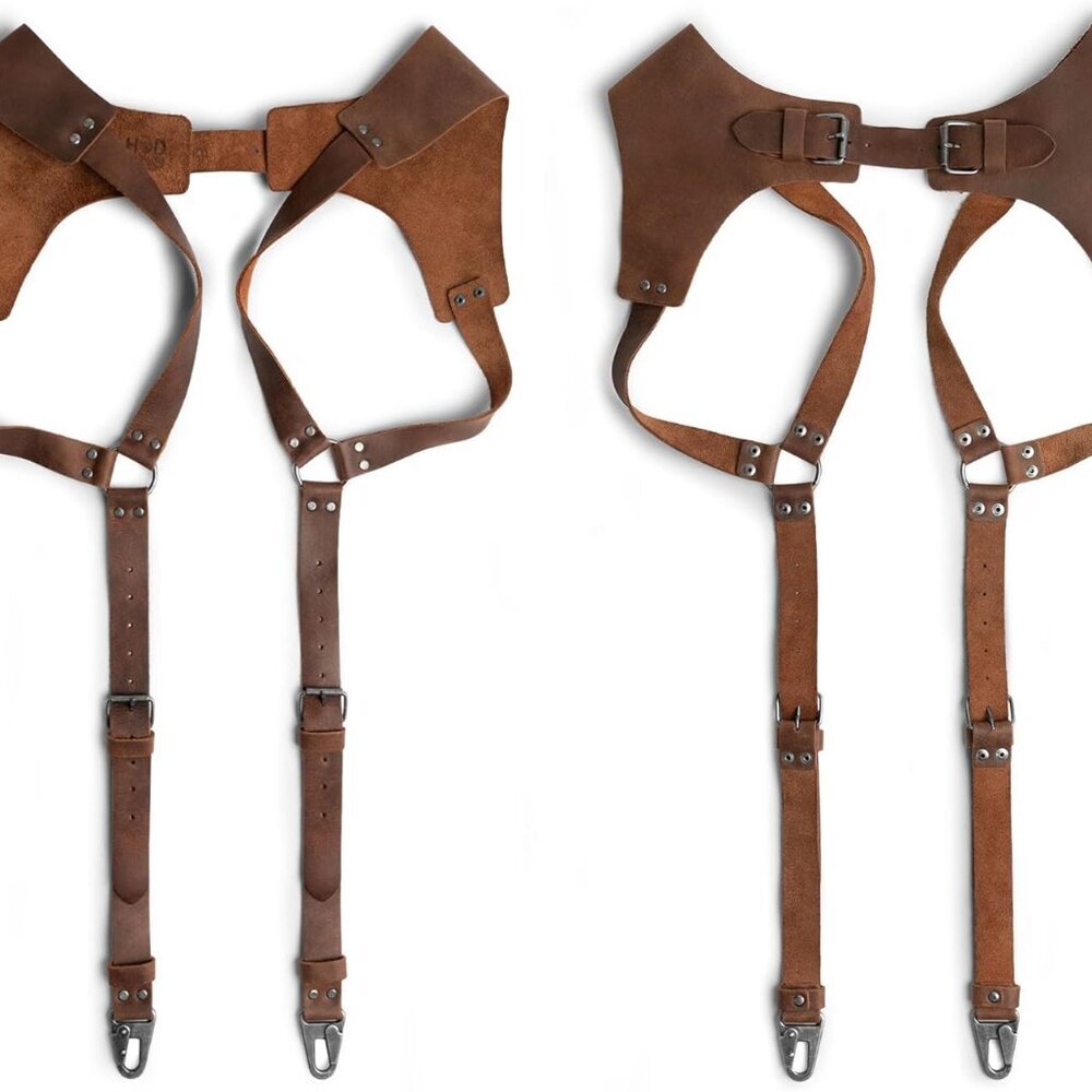 Renaissance Suspenders for Groomsmen, Back Support Harness for Men, Best Men, Fu
